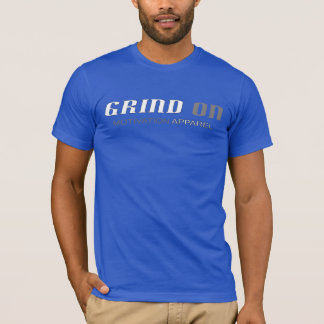 Gray and white on Blue T T-Shirt