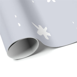 Gray and White Pattern Wrapping Paper