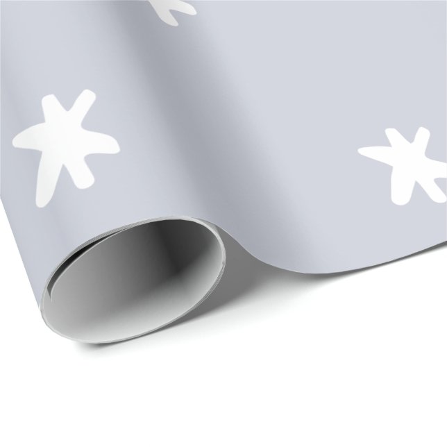 Gray and White Pattern Wrapping Paper (Roll Corner)