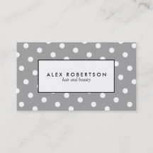 Gray and white polka dot pattern