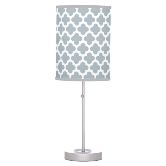 Gray And White Quatrefoil Pattern Shade On Lamp Zazzle Com Gray And White Quatrefoil Pattern Shade On Lamp