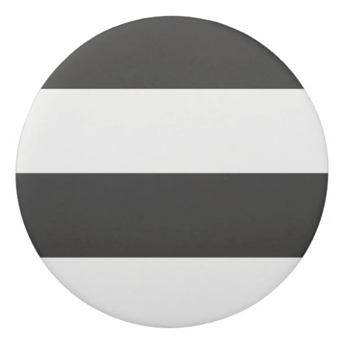 Gray and White Simple Extra Wide Stripes Eraser