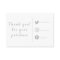 Gray and white social Links customer Insert Cards