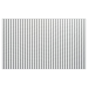 Gray and White Striped Fabric by the Yard