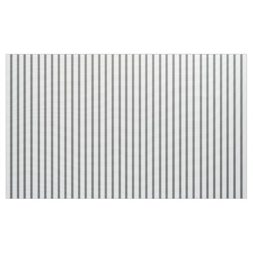 Gray and White Striped Fabric by the Yard