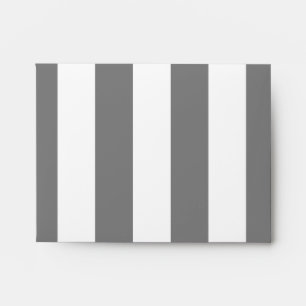 Gray and White Stripes Envelope