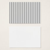 Gray and white stripes. Pattern. (Front & Back)