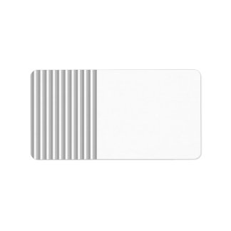 Gray and white stripes. Pattern. Label