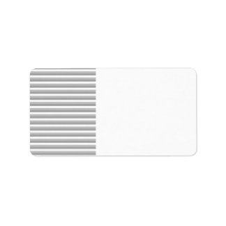 Gray and white stripes. Pattern. Label