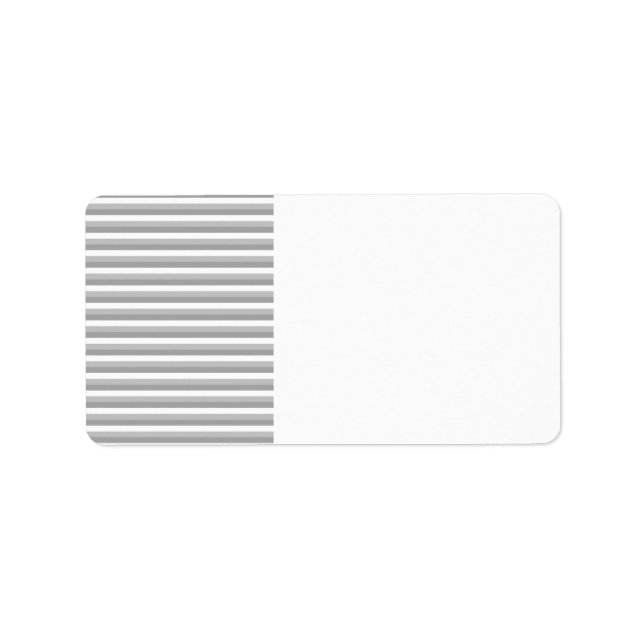 Gray and white stripes. Pattern. Label (Front)