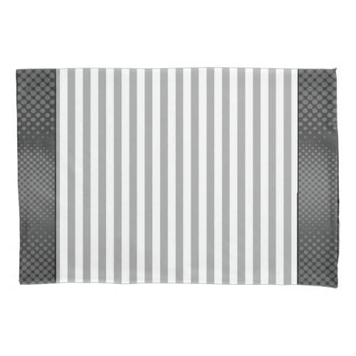 Gray And White Stripes Pillowcase