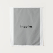 gray and white tapestry