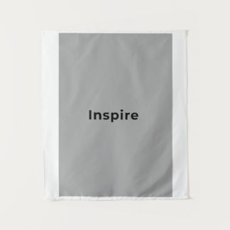 gray and white tapestry