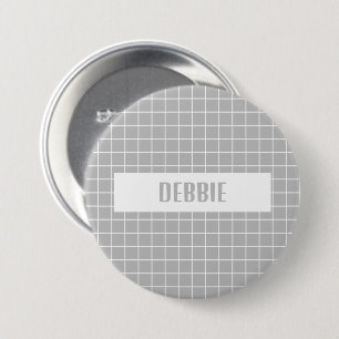 Gray and white tile blocks custom button