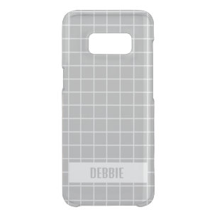 Gray and white tile blocks custom uncommon samsung galaxy s8 case