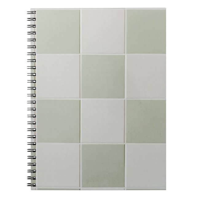 Gray and white tiles notebook (Front)