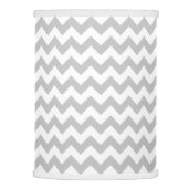 Gray and White Zigzag Chevron Pattern Lamp Shade (Right)