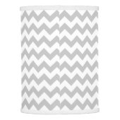 Gray and White Zigzag Chevron Pattern Lamp Shade (Back)