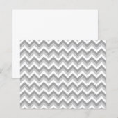 Gray and White Zigzag Pattern. (Front/Back)