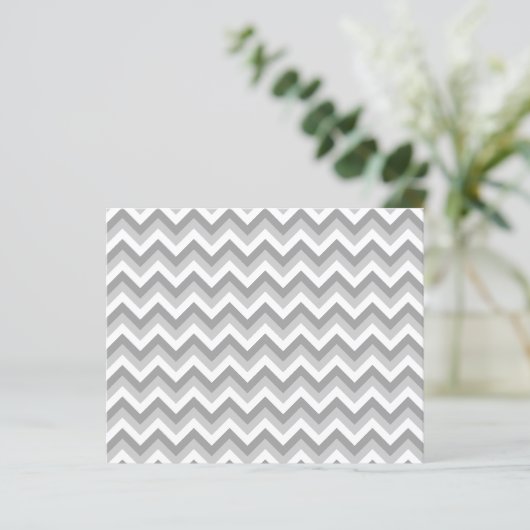 Gray and White Zigzag Pattern. (Standing Front)