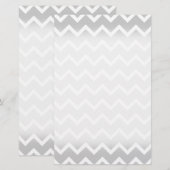 Gray and White Zigzag Stripes. (Front/Back)