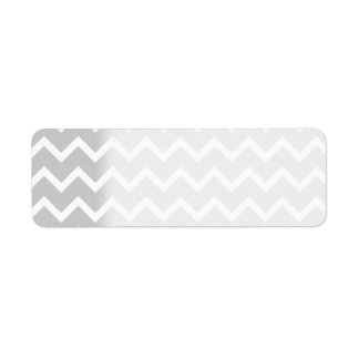 Gray and White Zigzag Stripes. Label
