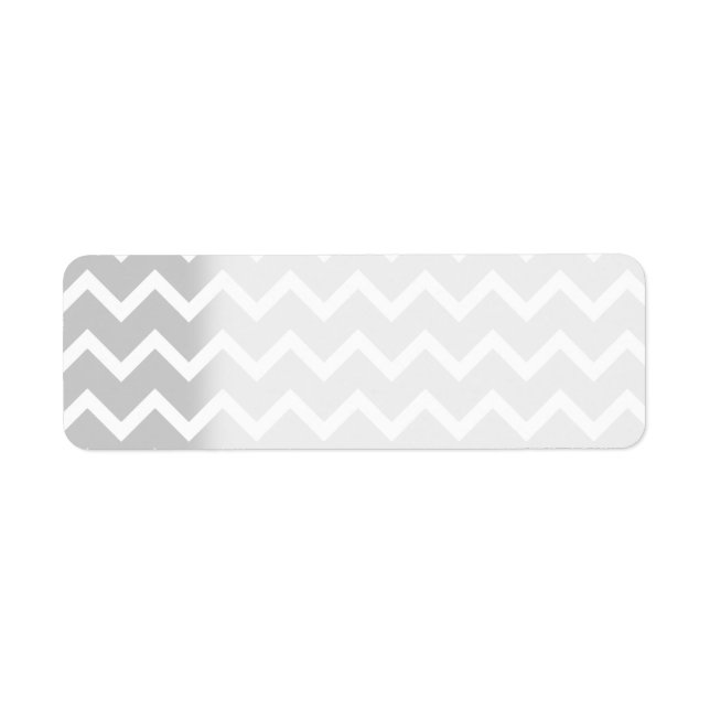 Gray and White Zigzag Stripes. Label (Front)