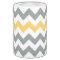 Gray and Yellow Chevron Bath Accessory Set