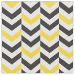 Gray and Yellow Chevron fabric