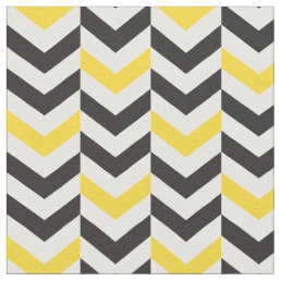 Gray and Yellow Chevron fabric