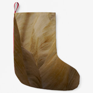 Gray and yellow stone small christmas stocking