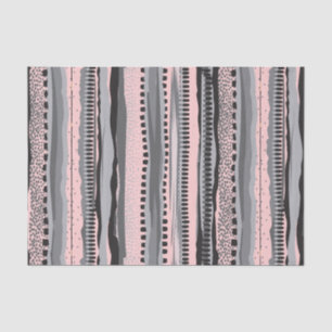 gray and yellow tribal geometric shapes pattern tissue paper
