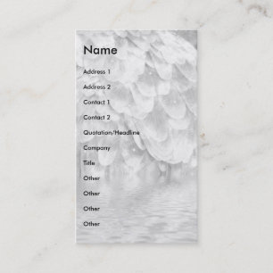 Gray Angel Wing. Business Card