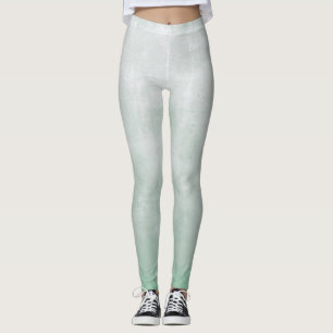 Gray Aqua geen White rustic Leggings