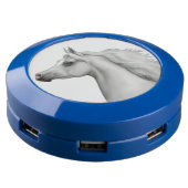 Gray Arabian Horse Charging Station (Angled)