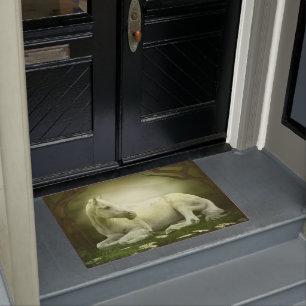 Gray Arabian Horse Doormat