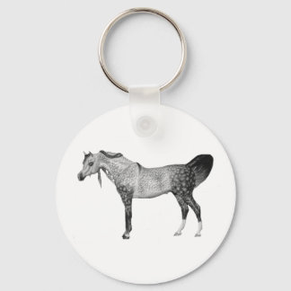 Gray Arabian Keychain