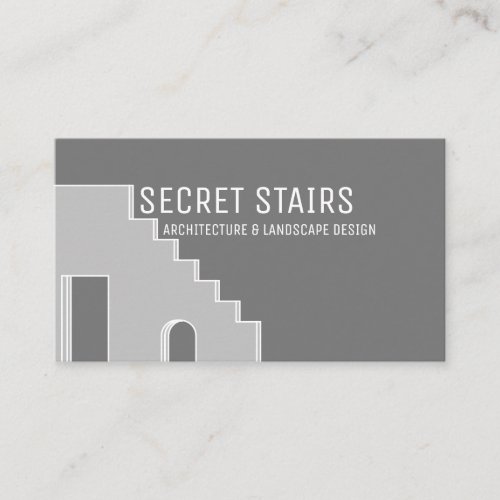 Gray Architect historical building renovation Business Card