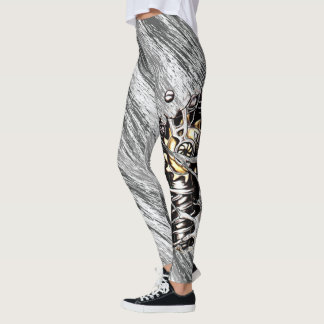 Gray army camo with macine leg leggings