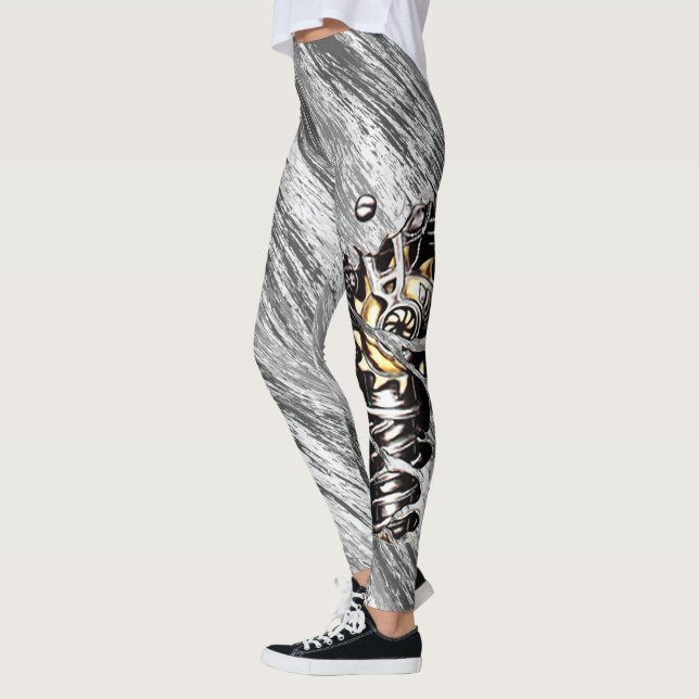 Gray army camo with macine leg leggings (Left)
