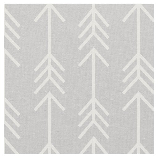 Gray Arrows Fabric