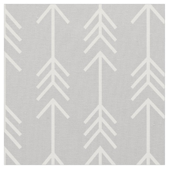 Gray Arrows Fabric (Close Up)