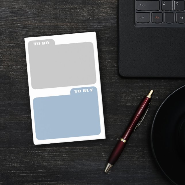 Gray & Ashy Blue To Do & To Buy Post-it Notes (Creator Uploaded)