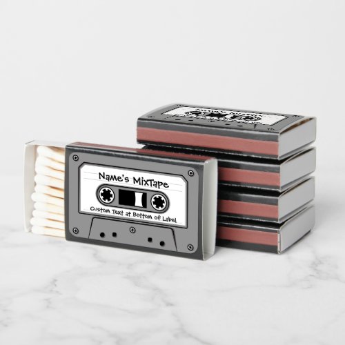 Gray Audio Cassette Tape Matchboxes