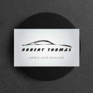 Gray Auto Detailing, Auto Repair Business Card at Zazzle