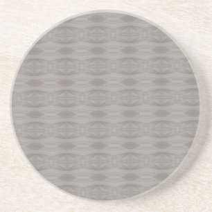 Gray Aztec Pattern Drink Coaster