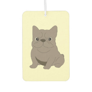 Gray Baby French Bulldog, Cream, Air Freshener