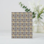 gray background dogs pattern (Standing Front)