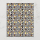 gray background dogs pattern (Back)