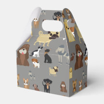 gray background dogs pattern